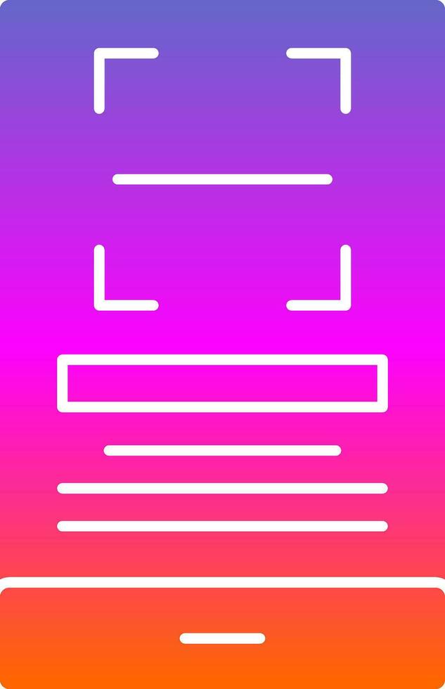 Qr Scan Vector Icon Design