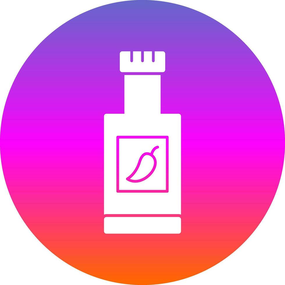 Chili Sauce Vector Icon Design