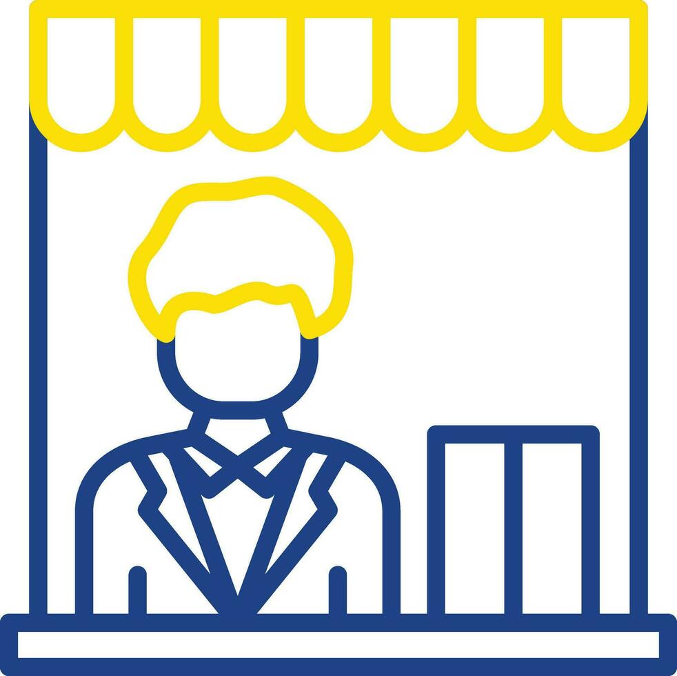 Shop Manager Vector Icon Design
