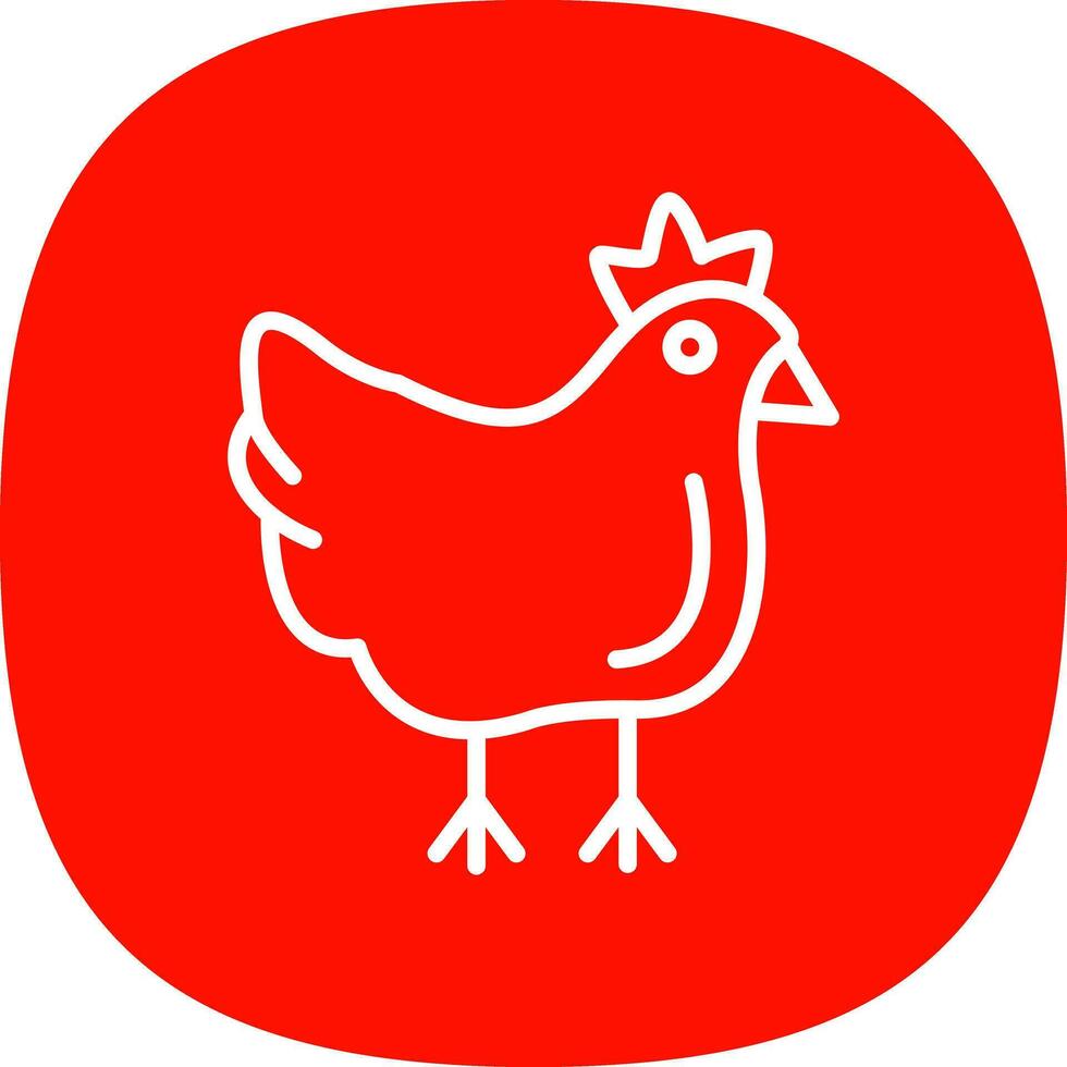 Chicken Vector Icon Design