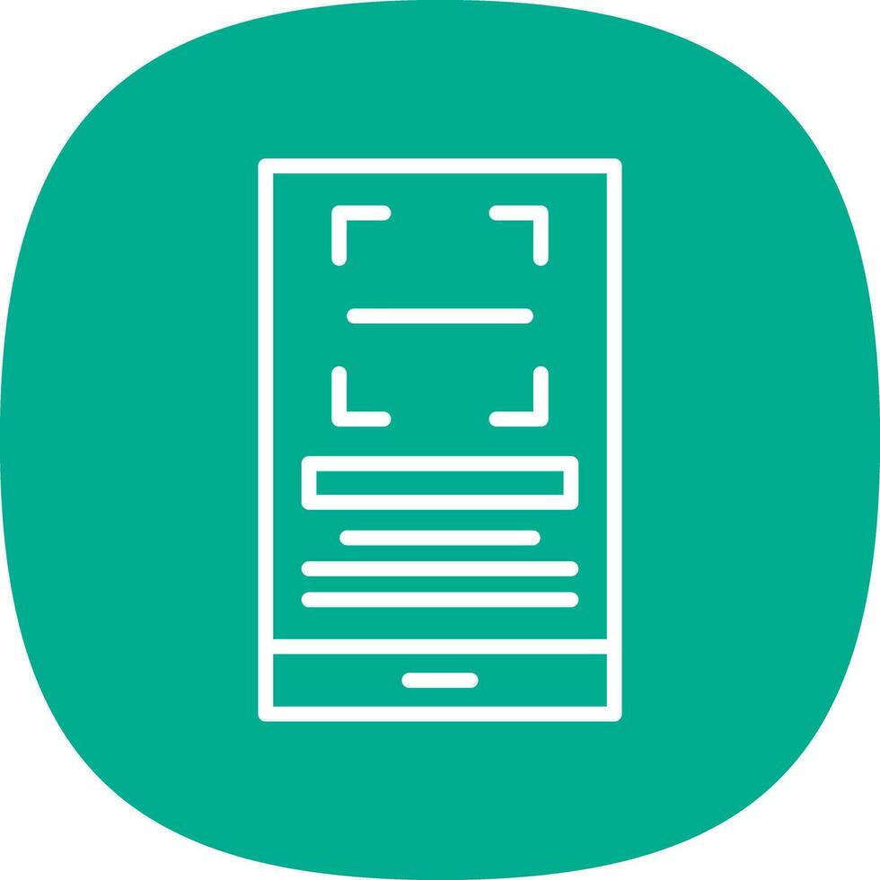 Qr Scan Vector Icon Design