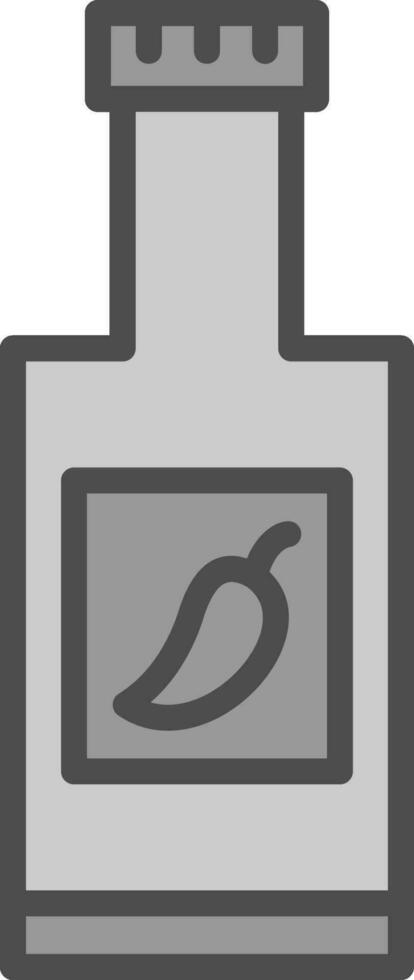 Chili Sauce Vector Icon Design