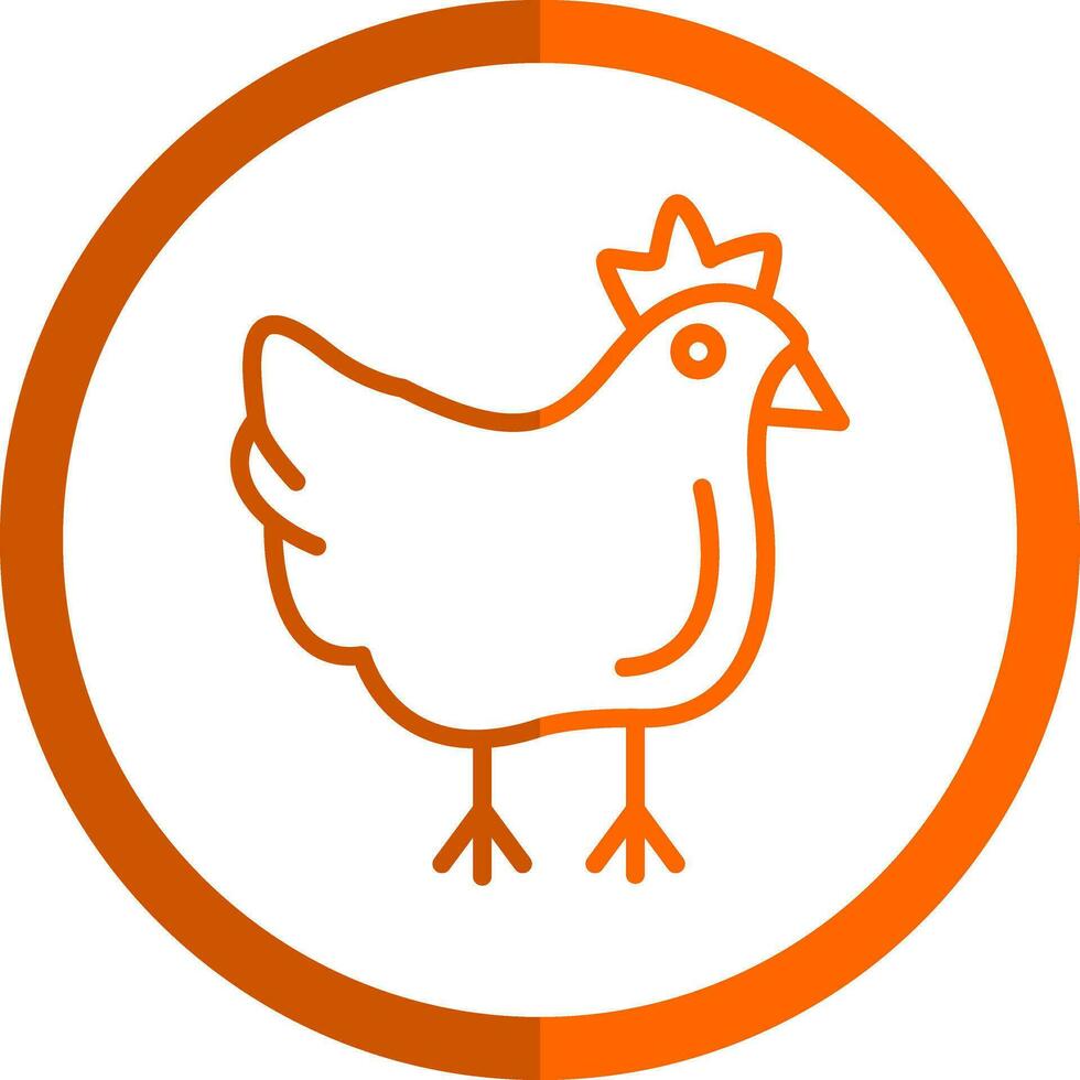 Chicken Vector Icon Design