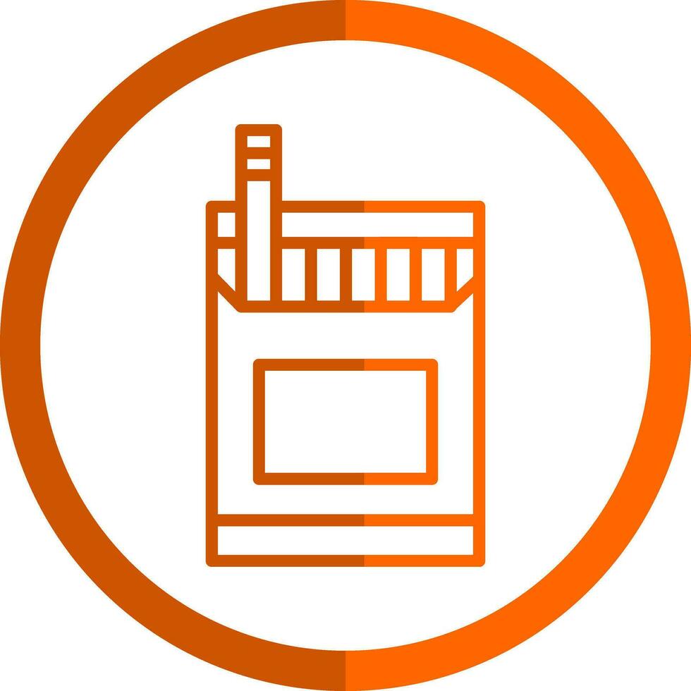Cigarette Pack Vector Icon Design