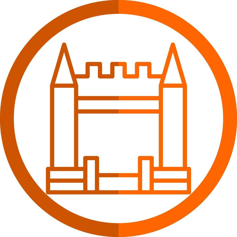Inflatable Castle Vector Icon Design