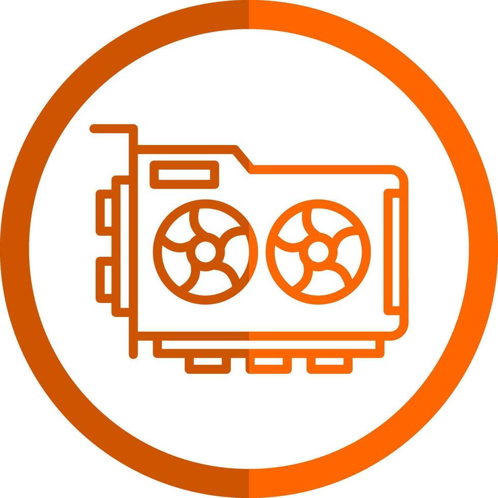 Graphic Card Vector Icon Design