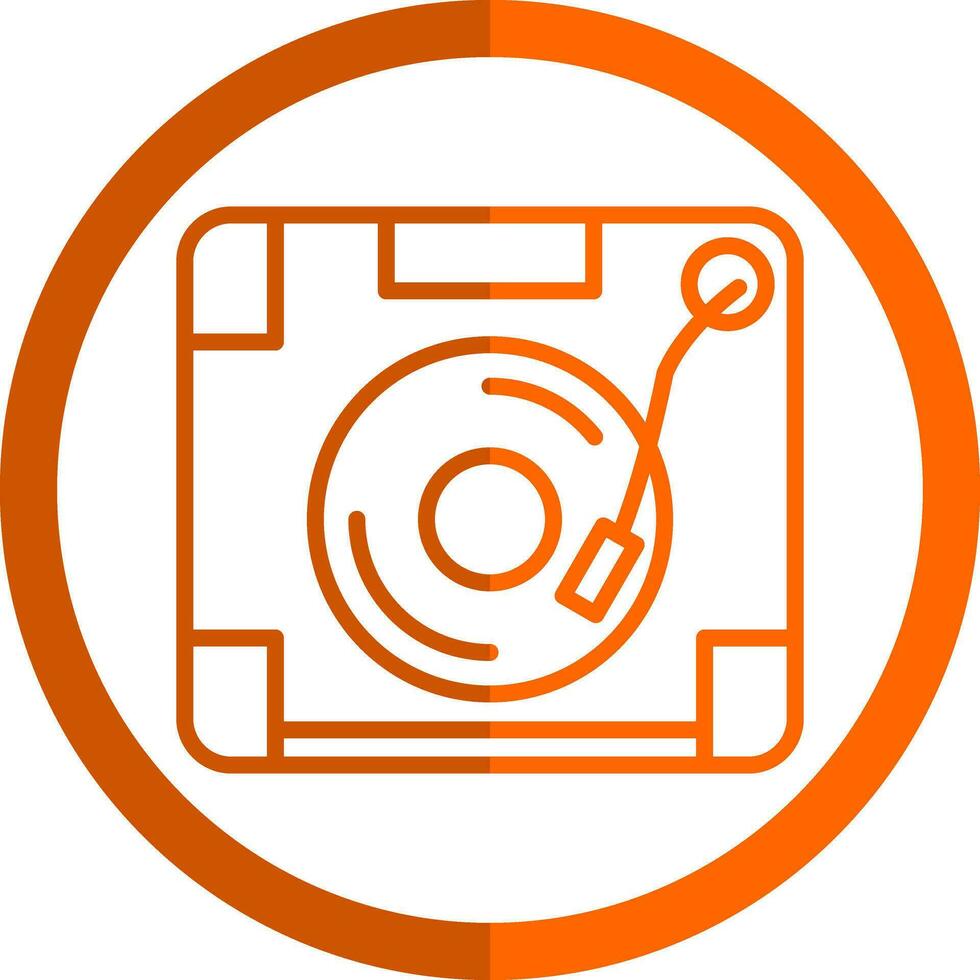 Turntable Vector Icon Design