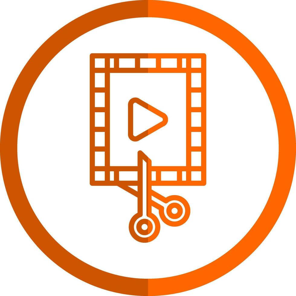 diseño de icono de vector de editor de video