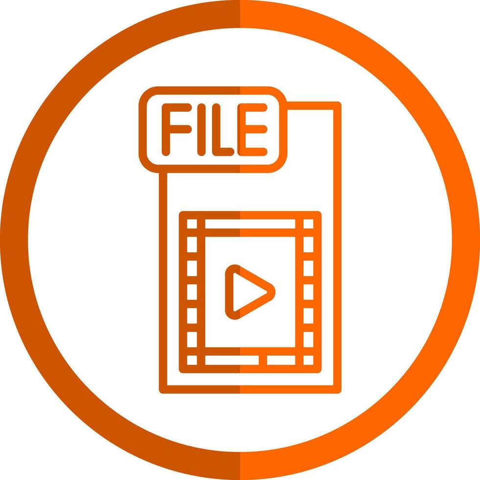 Video FIle Vector Icon Design