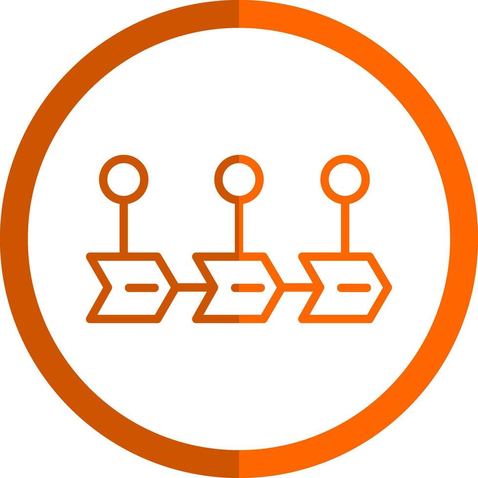 Value Chain Vector Icon Design
