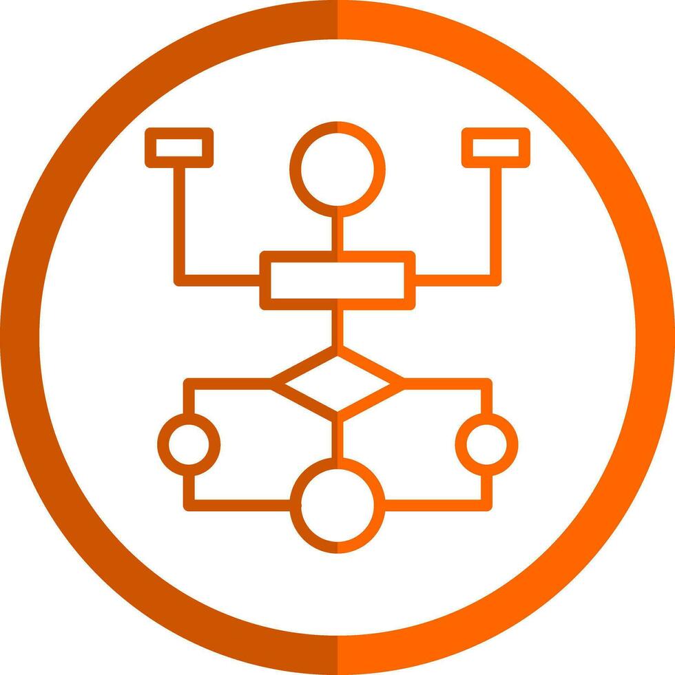 Flow Chart Vector Icon Design