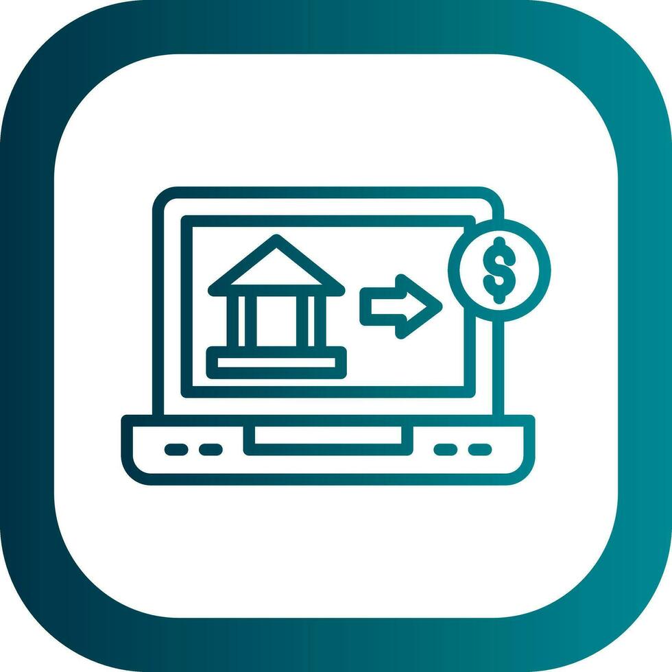 Online Banking Vector Icon Design