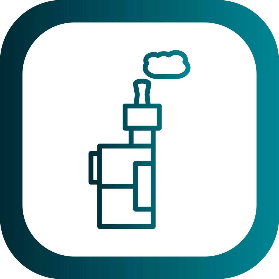 Electronic Cigarette Vector Icon Design