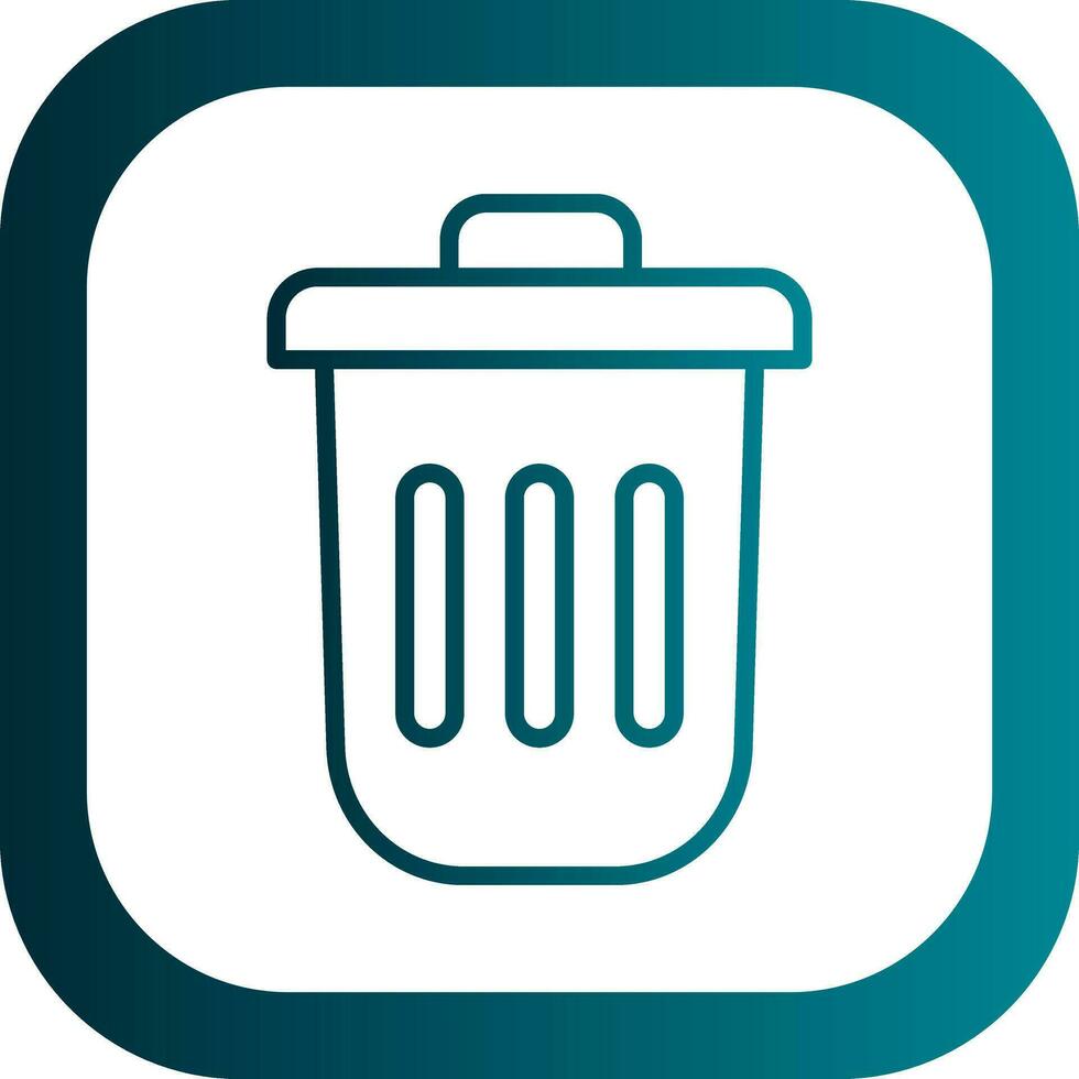 Dustbin Vector Icon Design