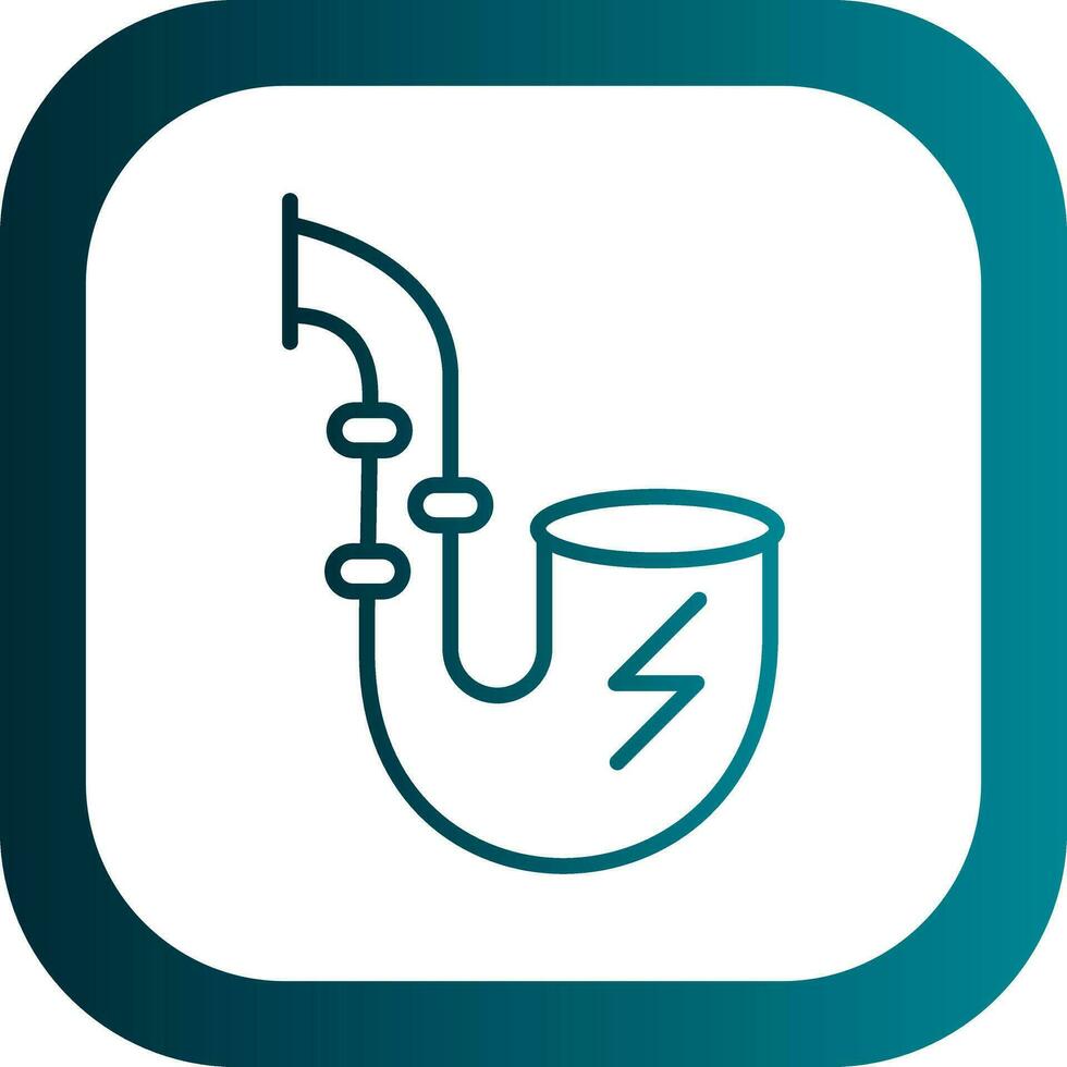 Electronic Pipe Vector Icon Design