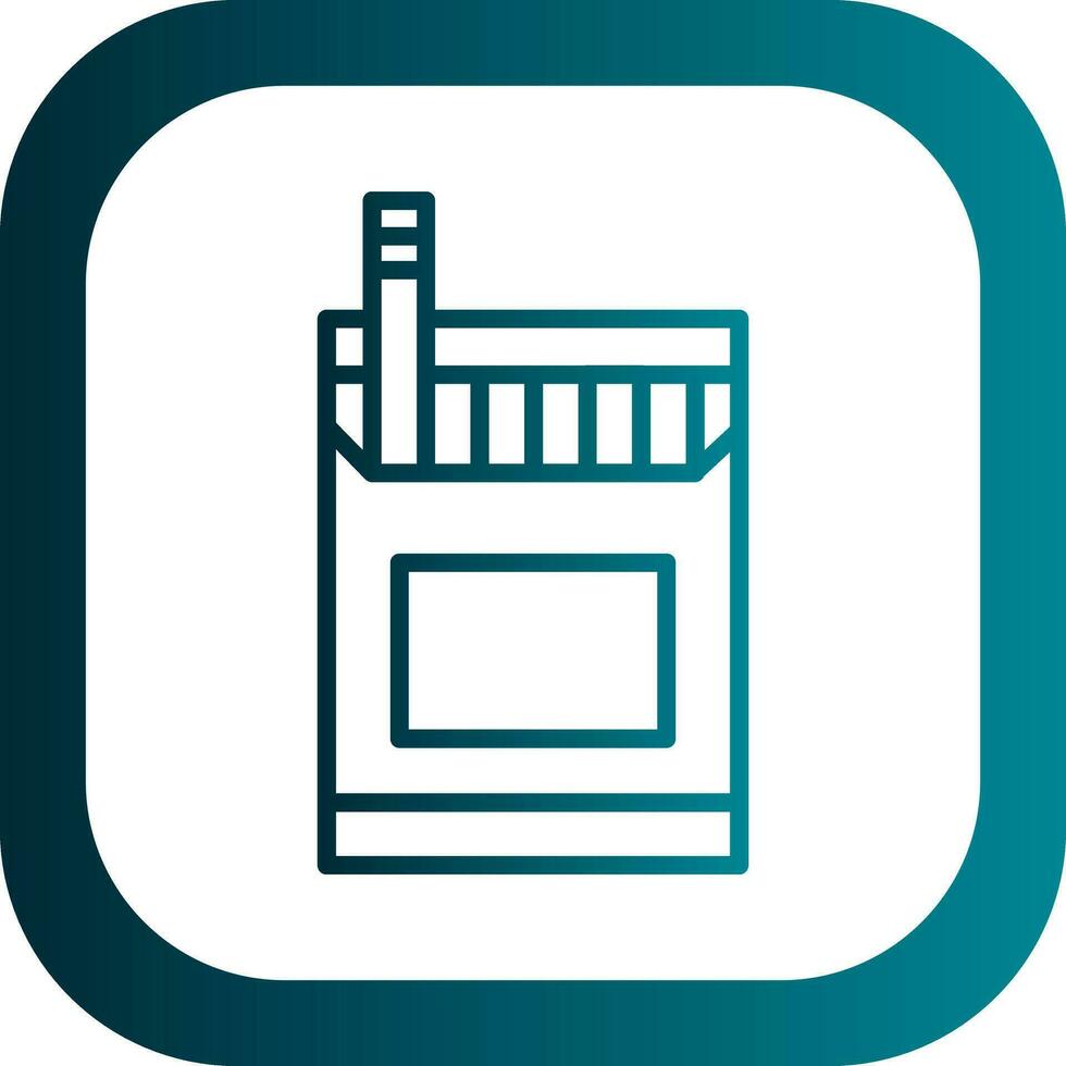 Cigarette Pack Vector Icon Design