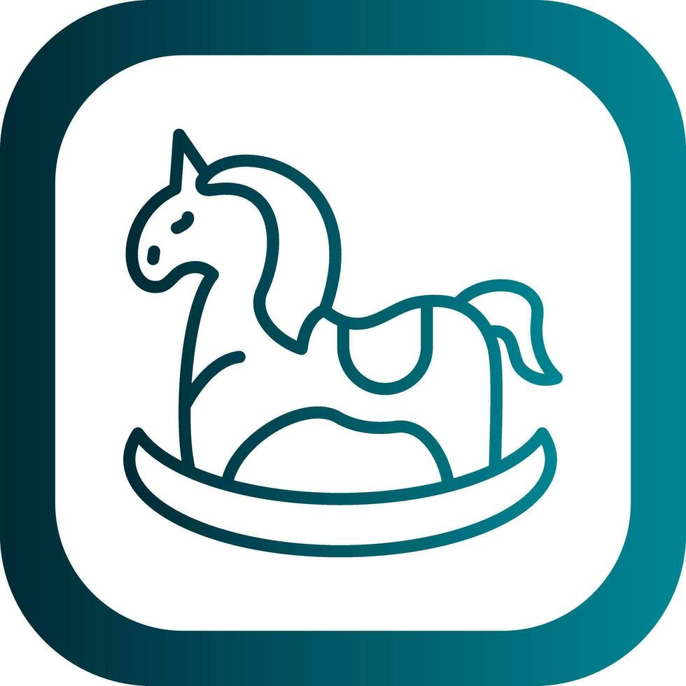 Horse Toy Vector Icon Design