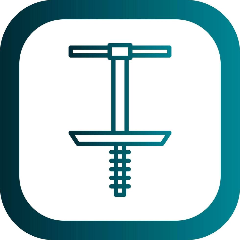 Pogo Stick Vector Icon Design