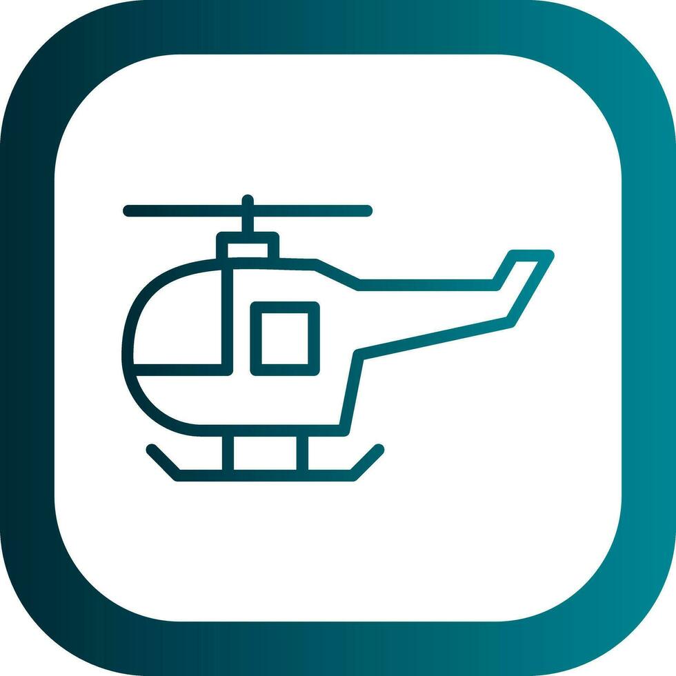 Helicopter Vector Icon Design