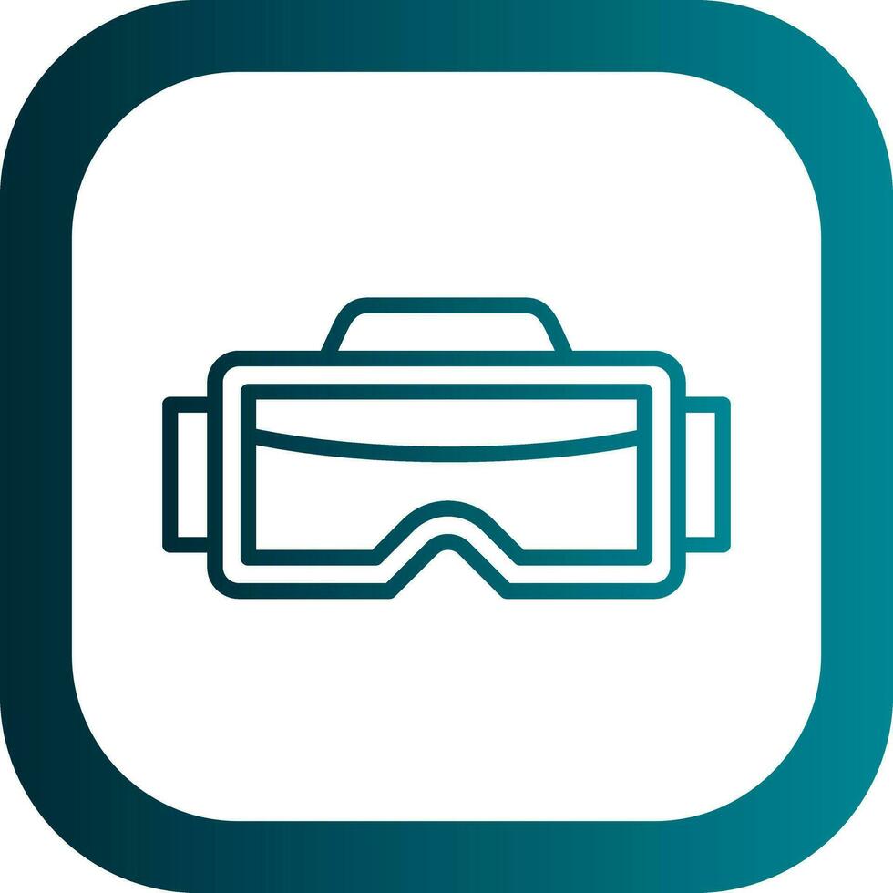 diseño de icono de vector de gafas vr