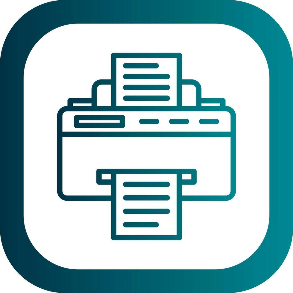 Printer Vector Icon Design