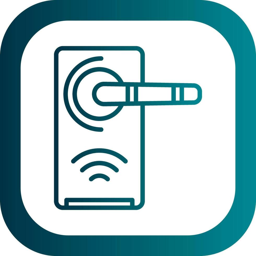 Smart Door Vector Icon Design