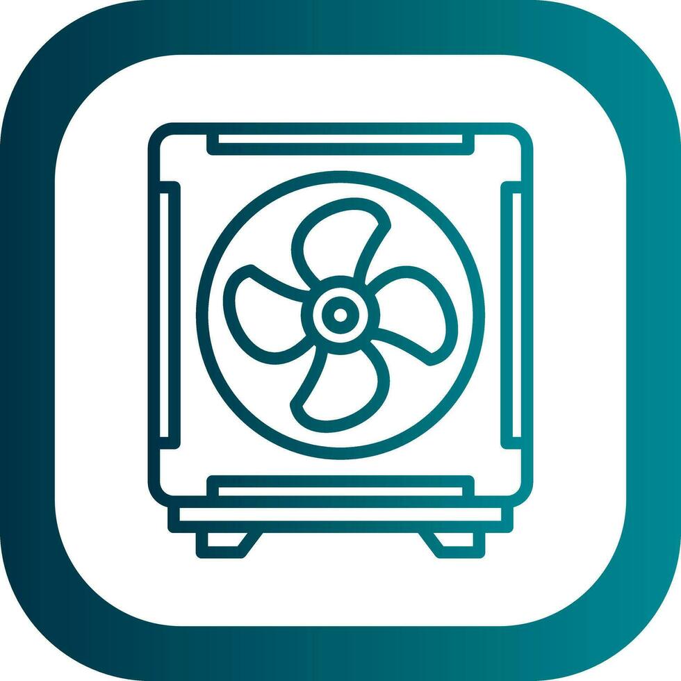Cooling Fan Vector Icon Design