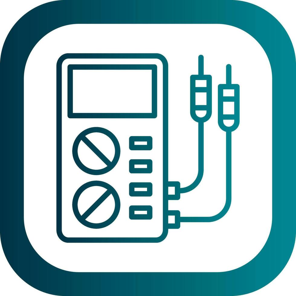 Voltmeter Vector Icon Design