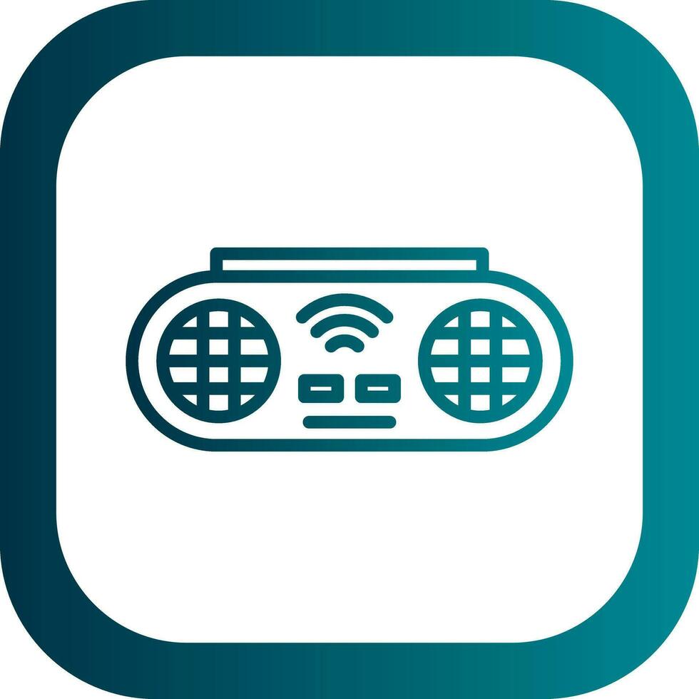 Portable Speaker Vector Icon Design