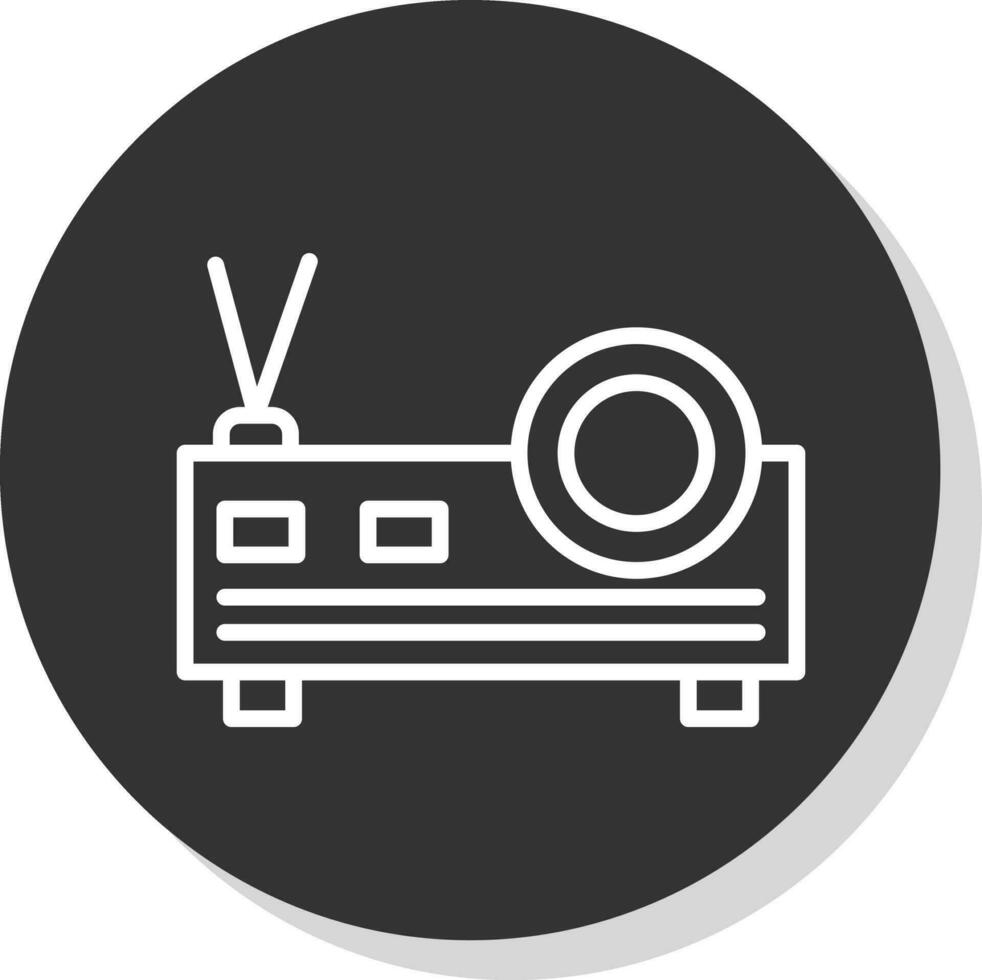 diseño de icono de vector de proyector