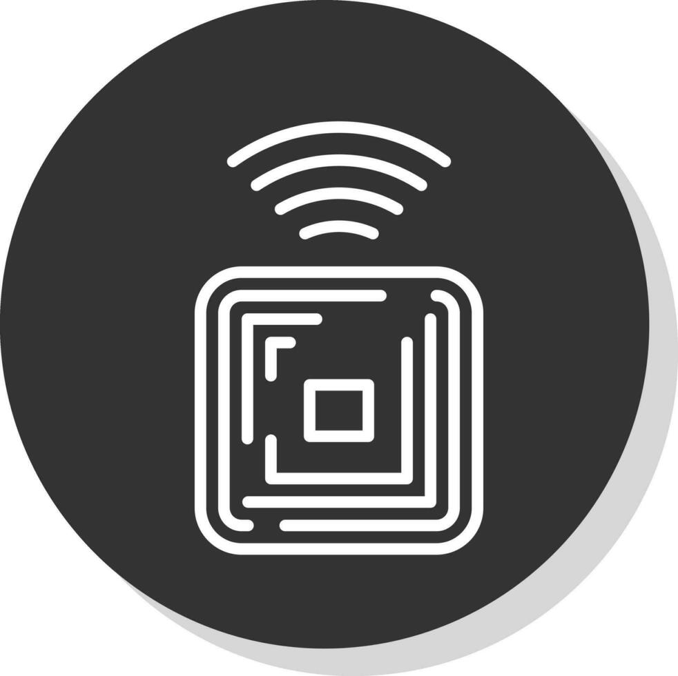 Rfid Chip Vector Icon Design