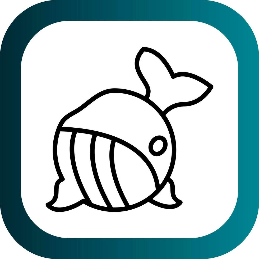 Whale Vector Icon Design