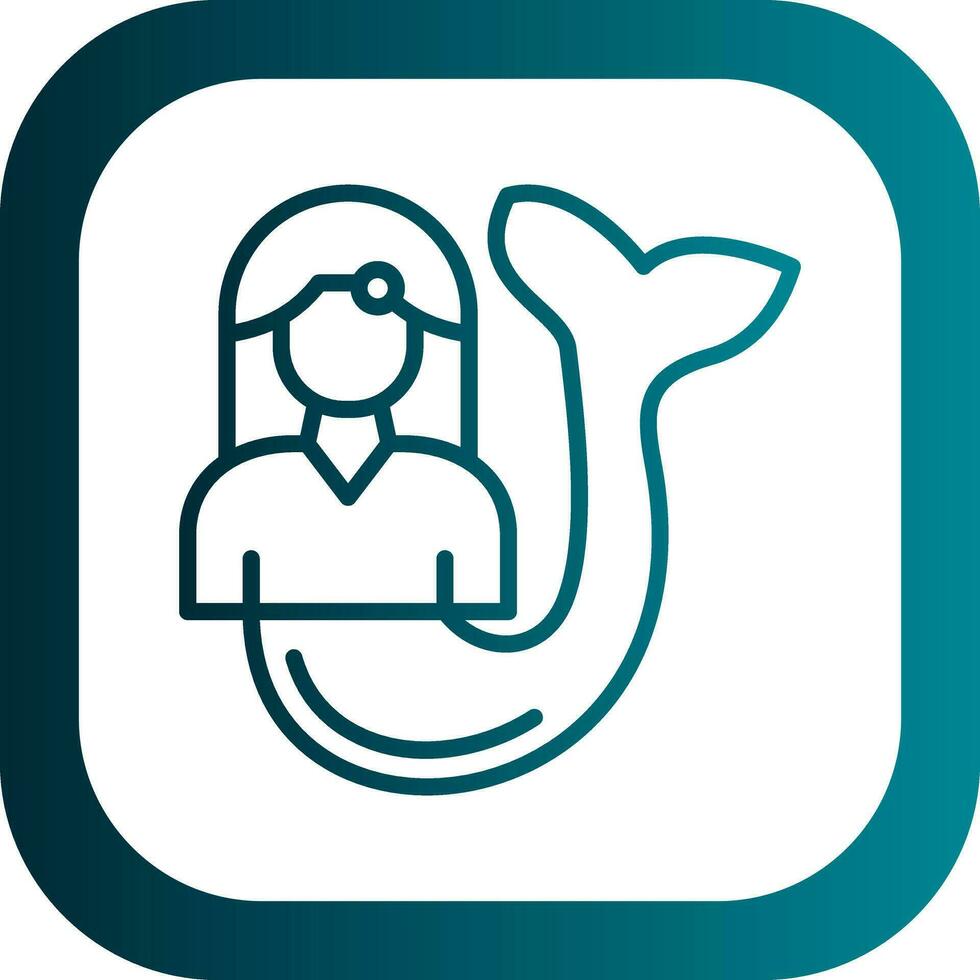 Mermaid Vector Icon Design