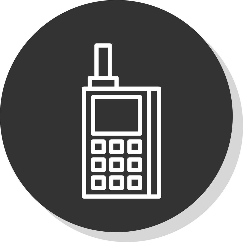 diseño de icono de vector de walkie talkie