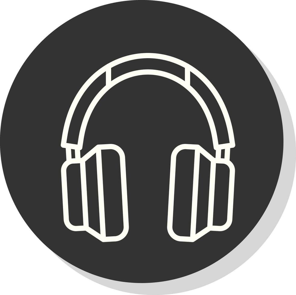 diseño de icono de vector de auriculares