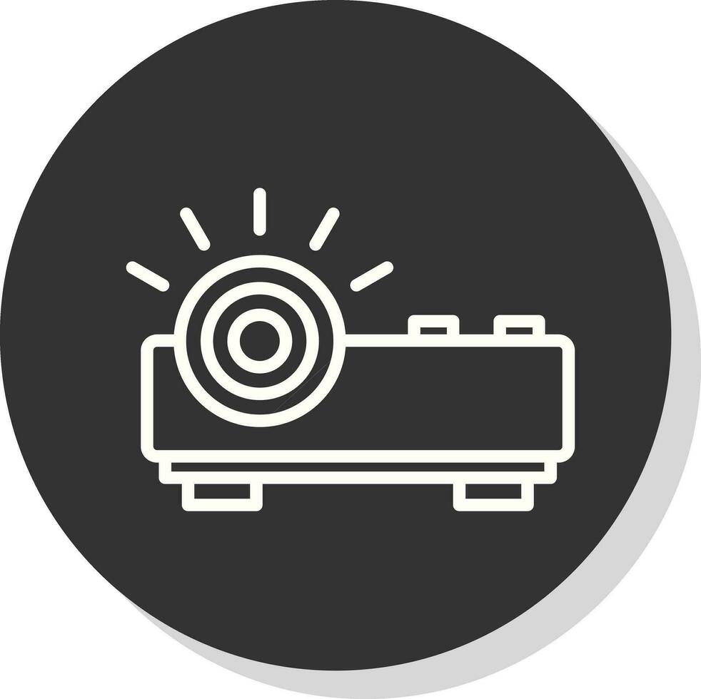 diseño de icono de vector de proyector