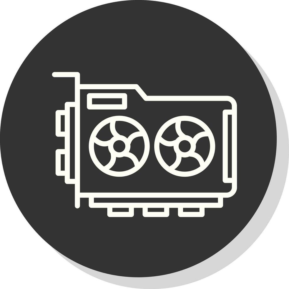 Graphic Card Vector Icon Design