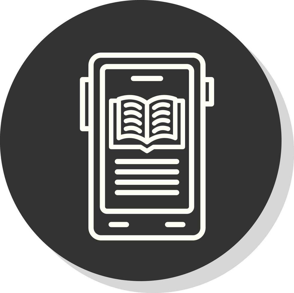 diseño de icono de vector de libro electrónico