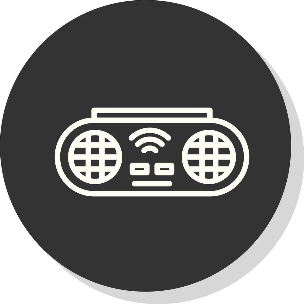 Portable Speaker Vector Icon Design