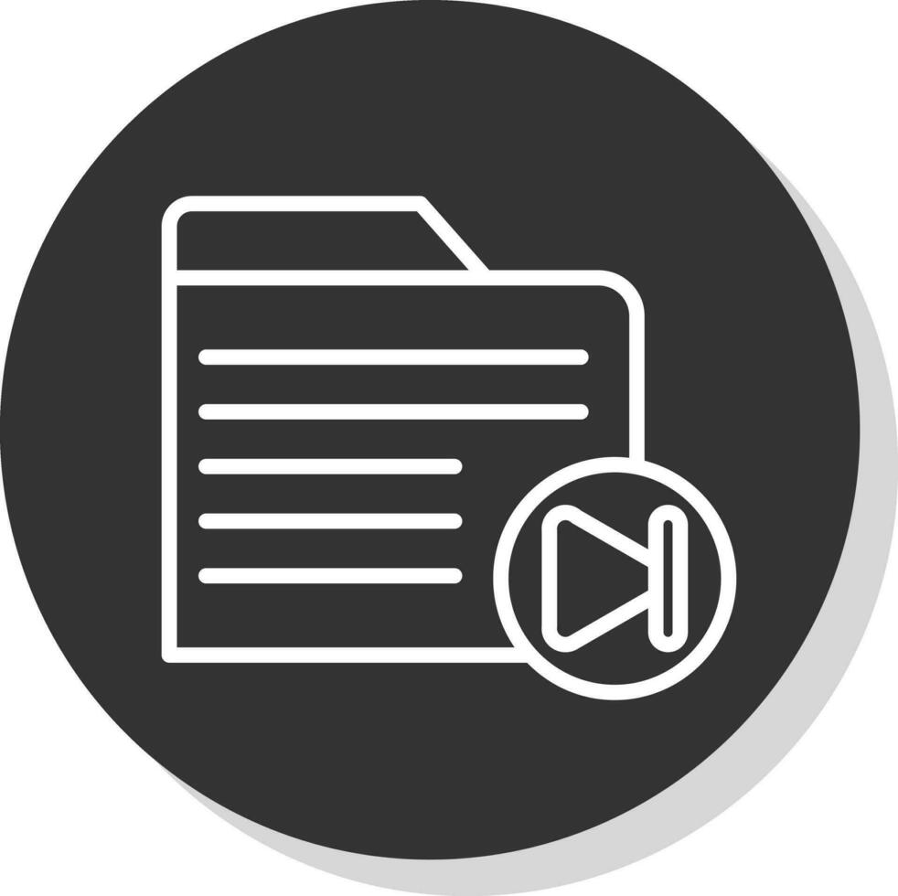 Video Folder Vector Icon Design