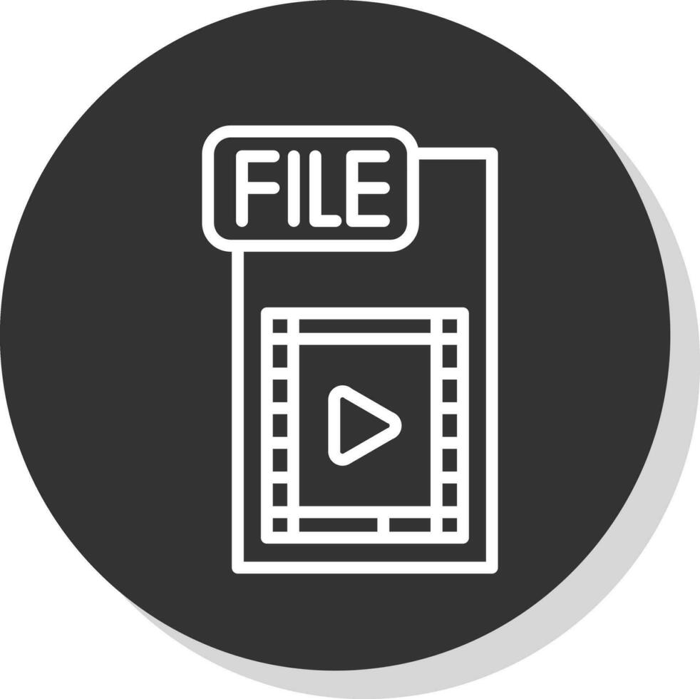 Video FIle Vector Icon Design