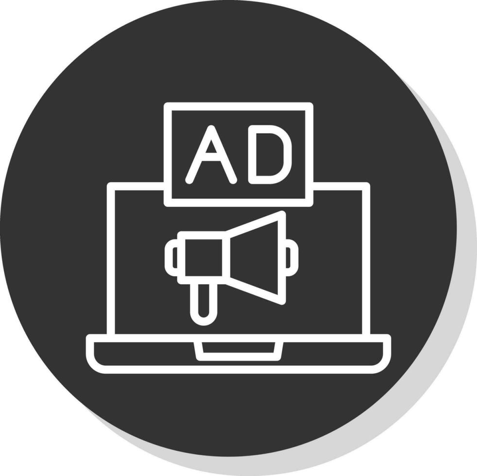 Online Advertising Vector Icon Design