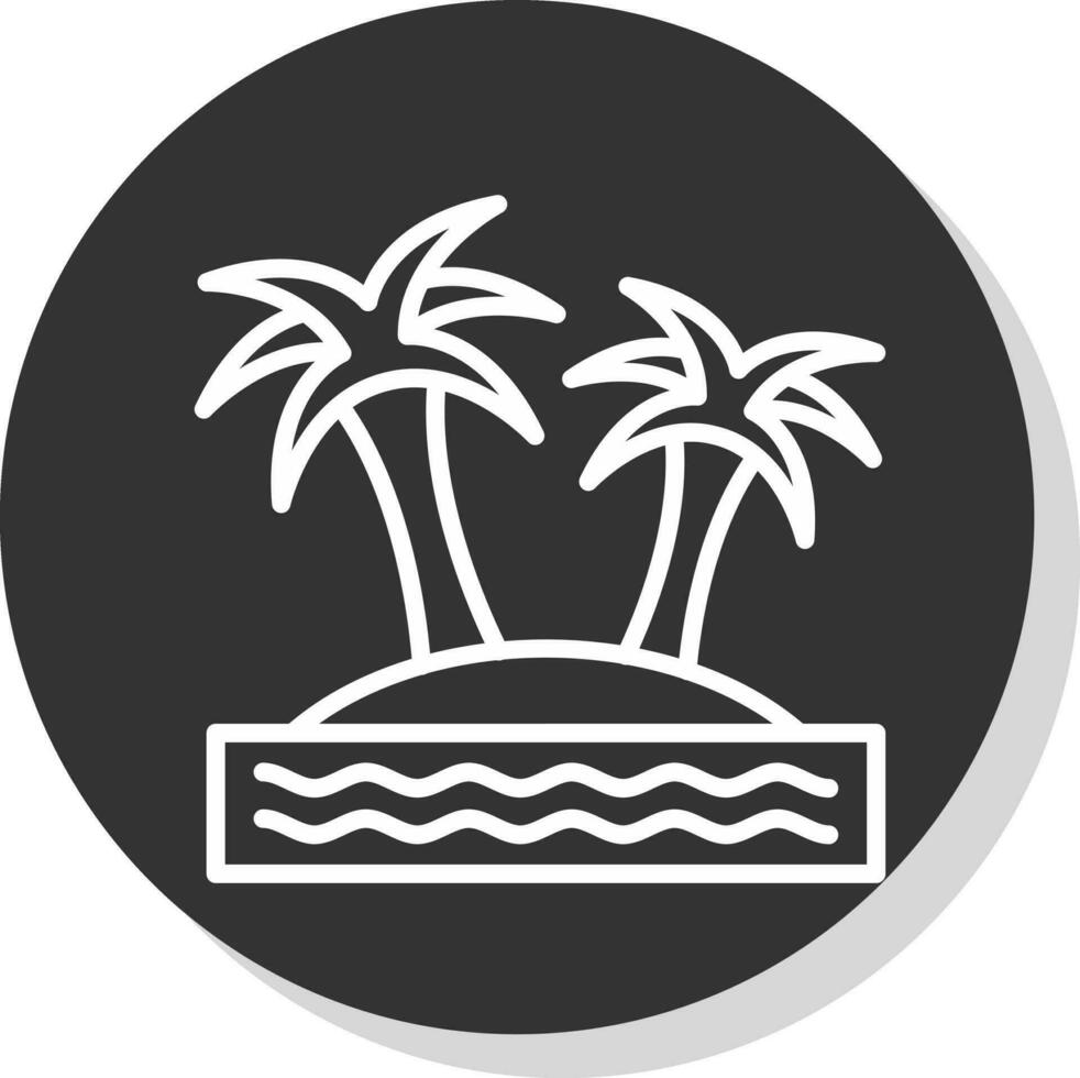 Island Vector Icon Design