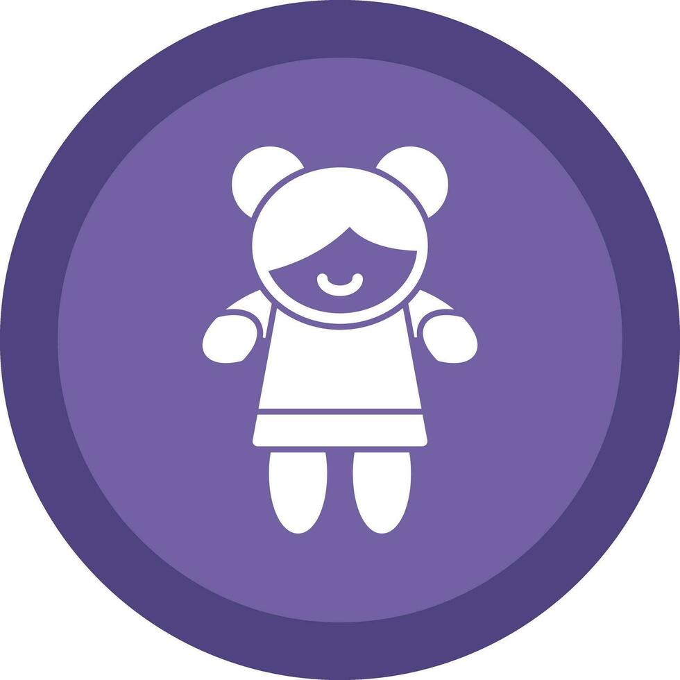 diseño de icono de vector de niña