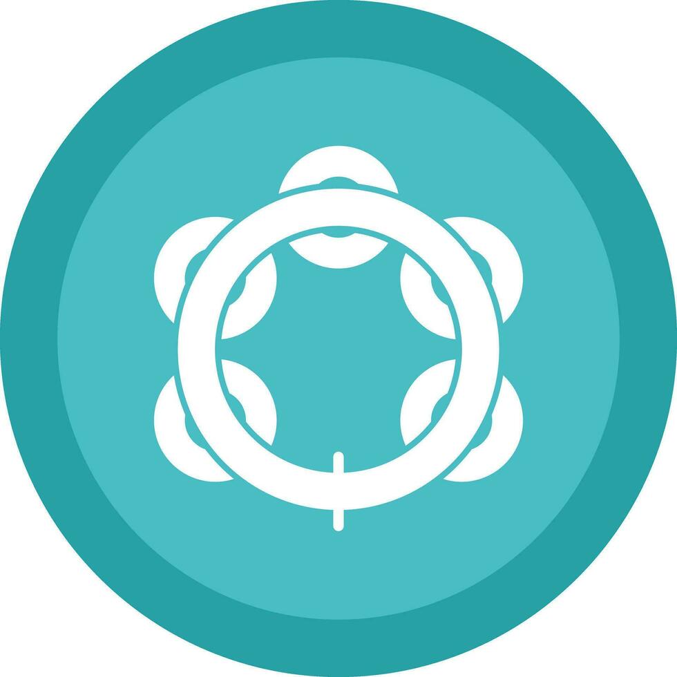 Tambourine Vector Icon Design