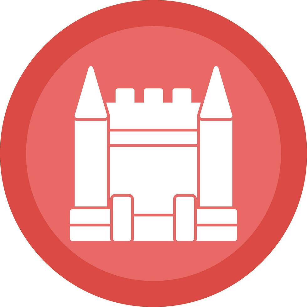 Inflatable Castle Vector Icon Design