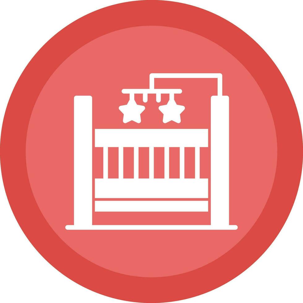 Baby Crib Vector Icon Design