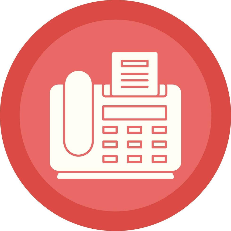 Fax Machine Vector Icon Design