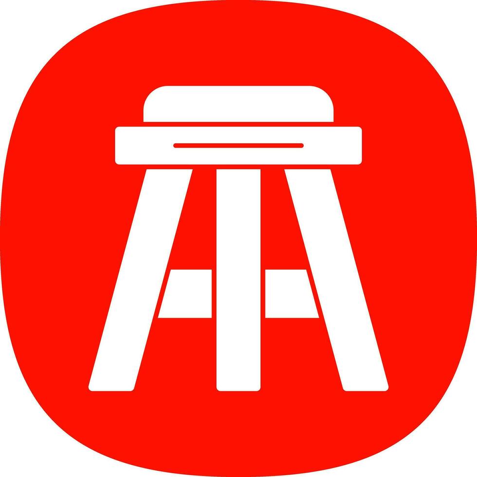 Stool Vector Icon Design