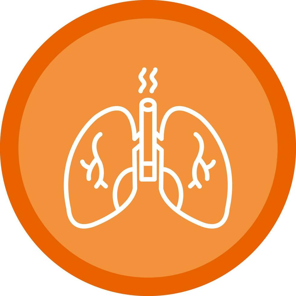 diseño de icono de vector de pulmones